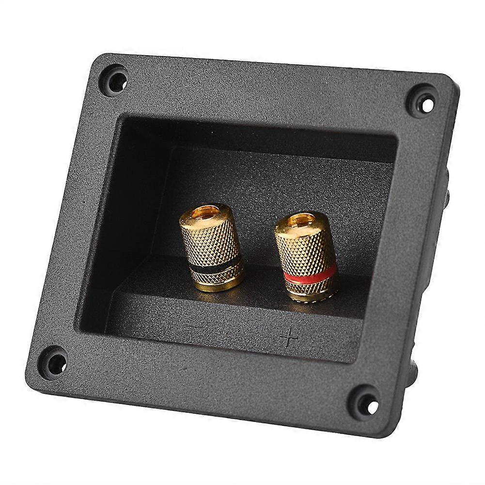 Speaker Terminal Plate with Copper Binding Post for DIY Home or Car Audio, CorrosionResistant