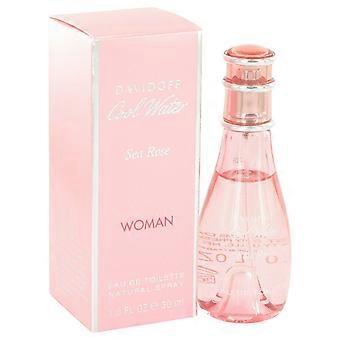  Cool Water Sea Rose by Davidoff - Eau De Toilette Spray 1 oz - Women 