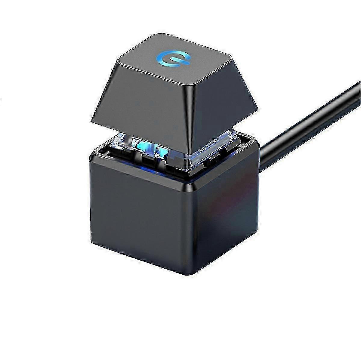 Computer Power Switch Button 2M Extension Cable with LED Light for PC Motherboard External Start Power ON OFF Control