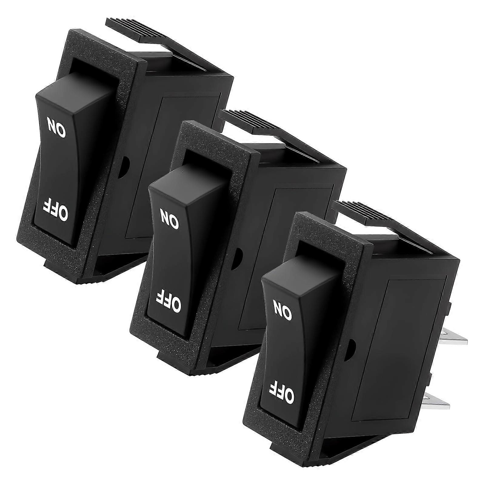 3 Pack 16A 250V Water Heater Element Switch with Intelligent DryStart Protection, Black