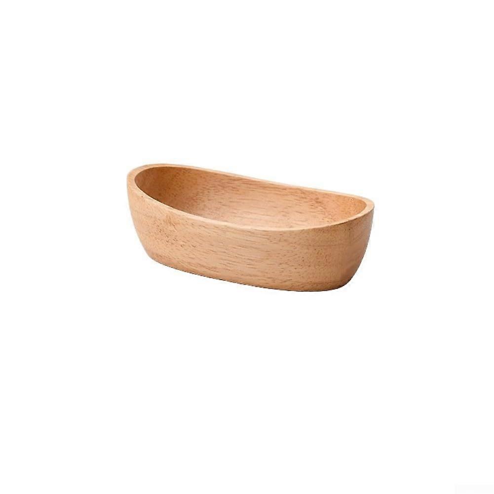 Wooden Serving Tray Oval Large Rustic Style for Snacks Drinks Coffee Table Decor 15x8x45CM