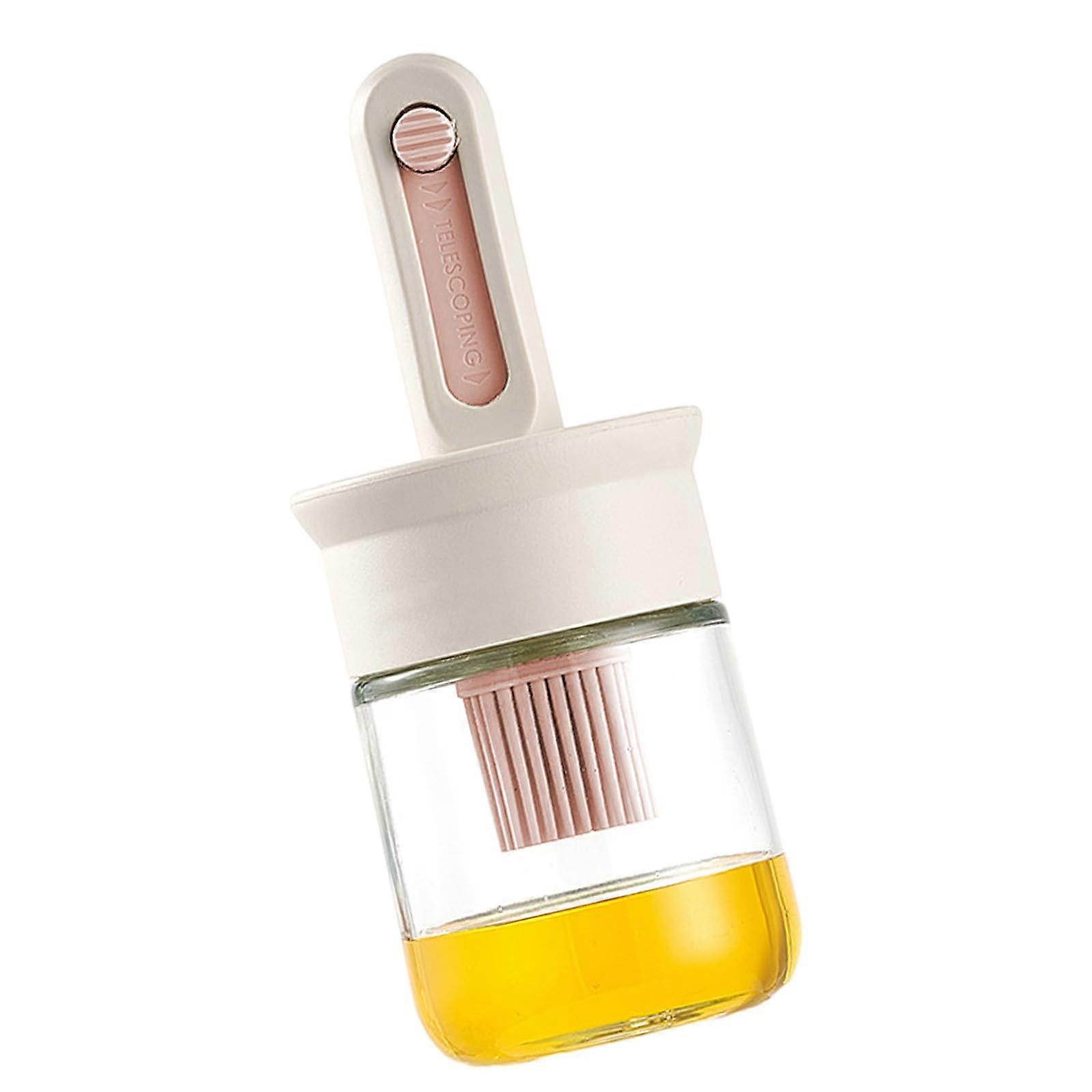 Heat Resistant Silicone Basting Brush for BBQ and Baking with Soft Dense Bristles