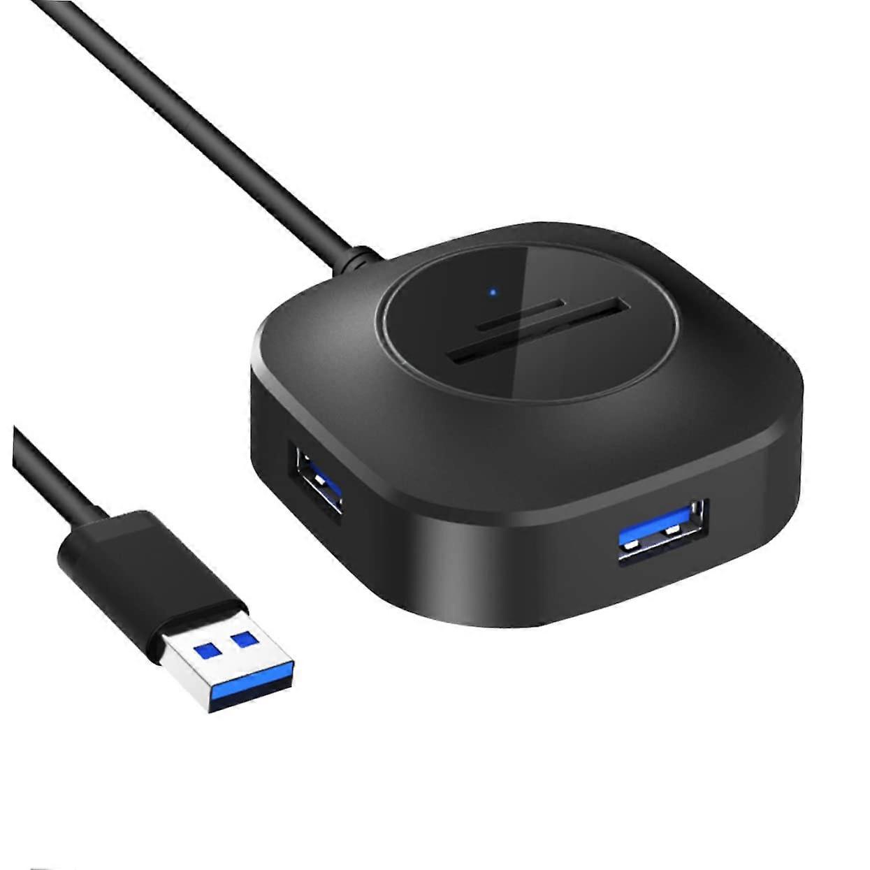 USB 3.0 Hub with Memory Card Reader, Speed MultiPort Expansion Dock for Laptop