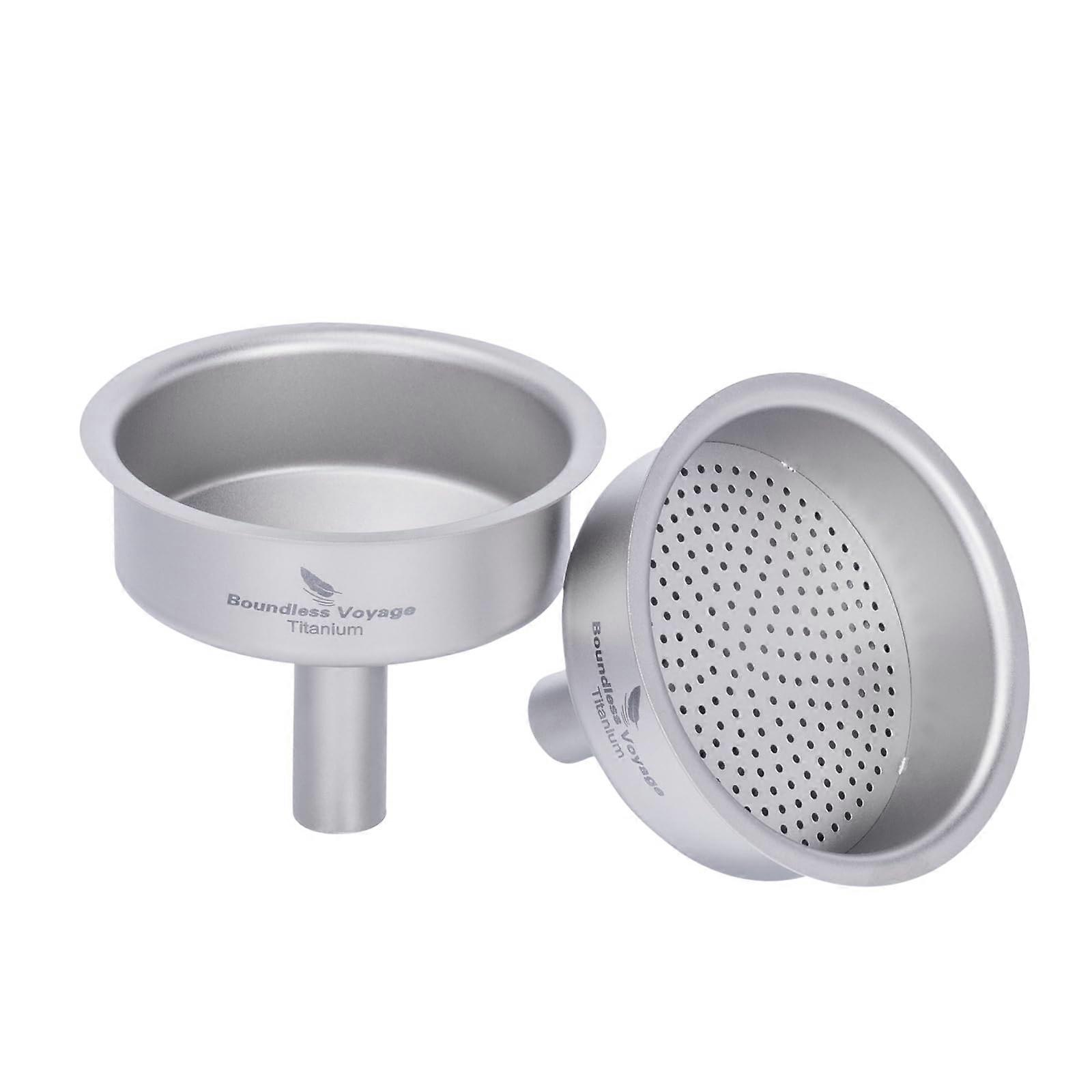 Titanium Kitchen Funnel Set Heat Resistant Smooth Pouring for Flask Essential Oils and Spices
