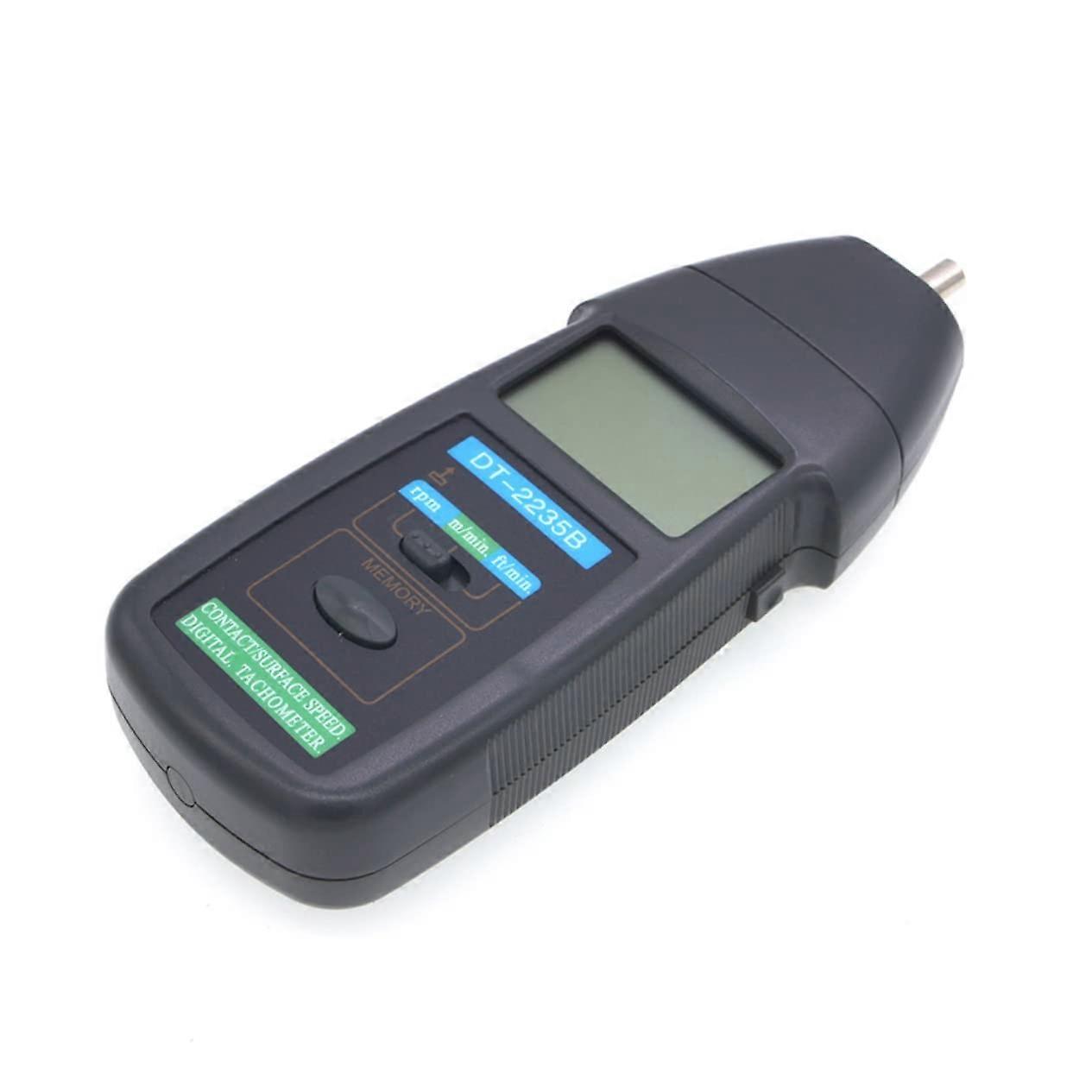Handheld Digital LCD Tachometer with Wide Measuring Range and Surface Length Measurement for Mechanics
