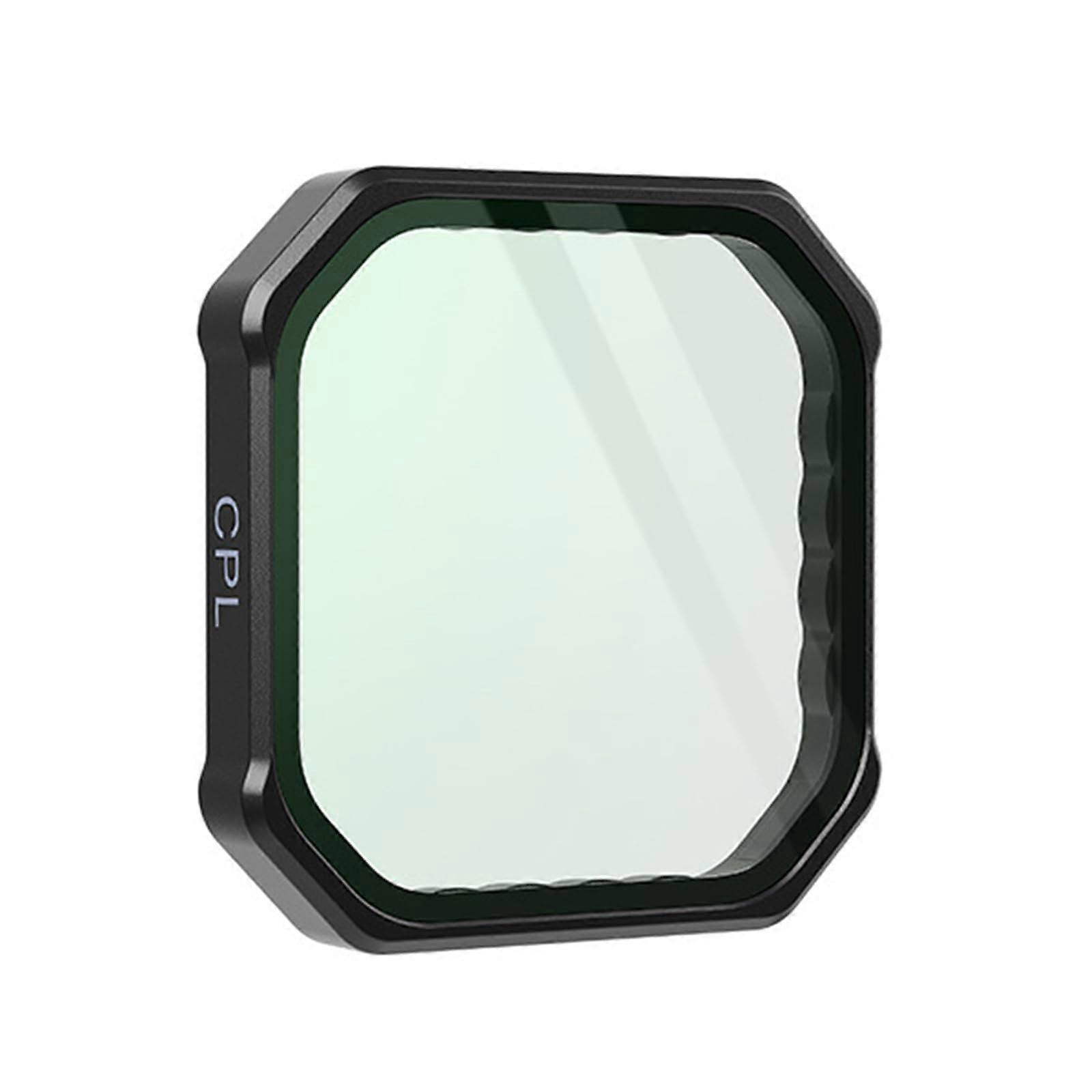 Waterproof CPL Filter for Action Camera with Glare Reduction and Color Boost, Quick Install