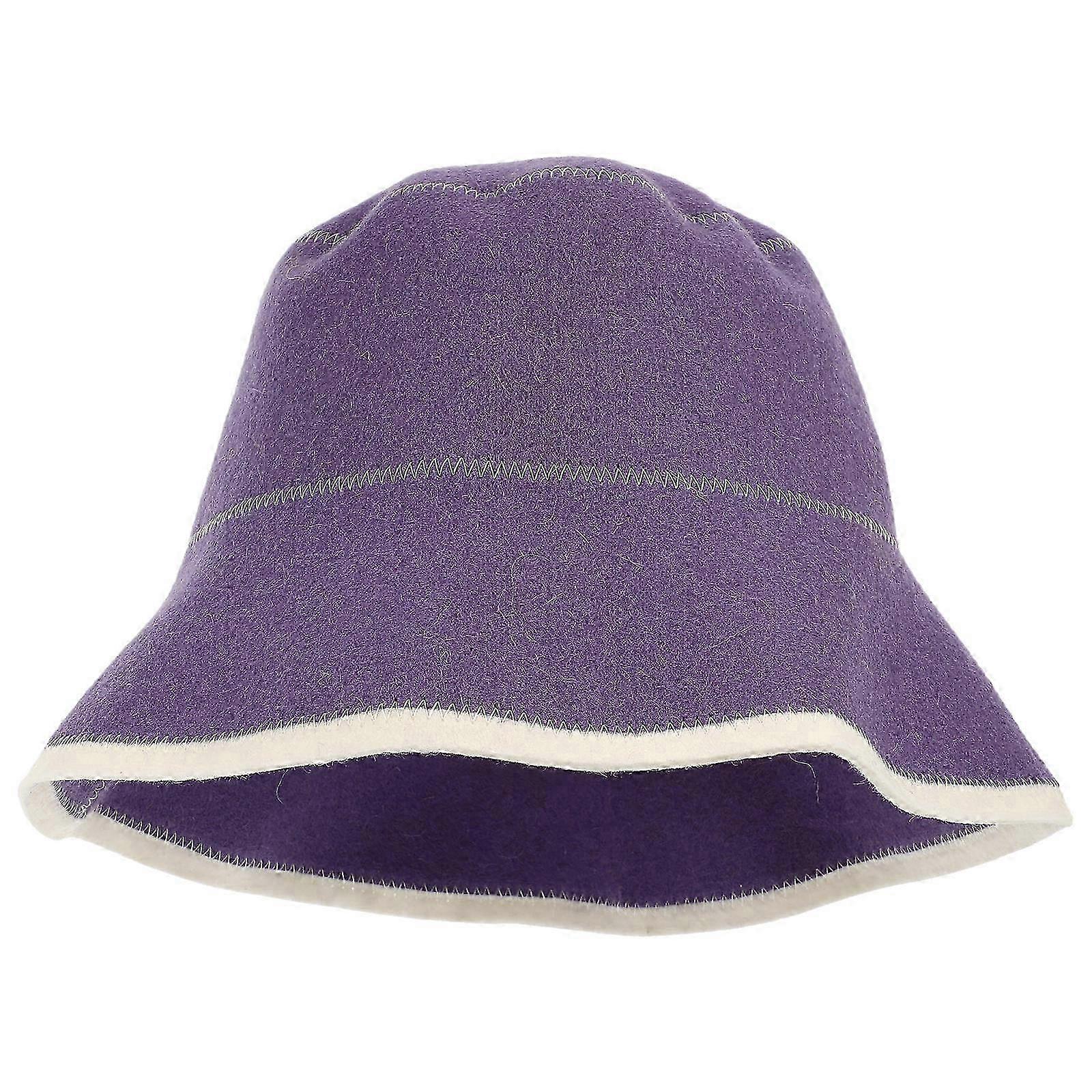 Reusable Wool Sauna Hat for Protecting Head during Sauna Use