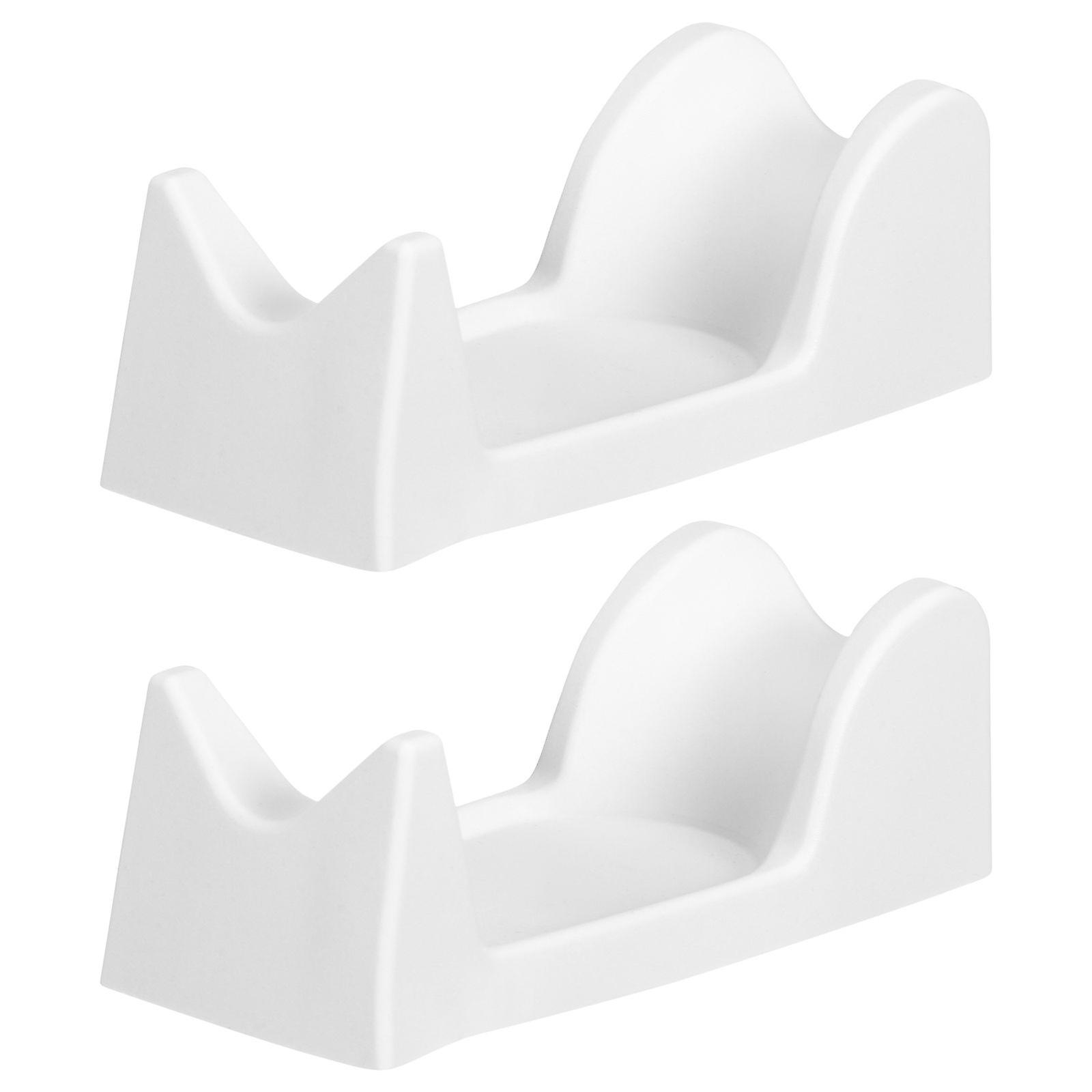 2Pcs Practical Nail Art Electric Polisher Handle Rack Plastic Manicure Supply