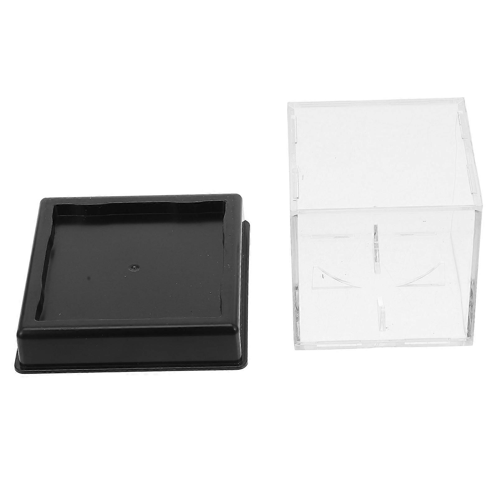 Baseball Display Case Acrylic for Storage 2Pcs Compact Display Accessory
