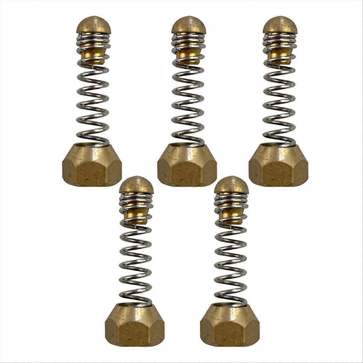 5Pcs 1/8 Internal Thread   Pipe Nozzles,Sewer Drain Pipe Spring Ejectors,Cleaning Vibr