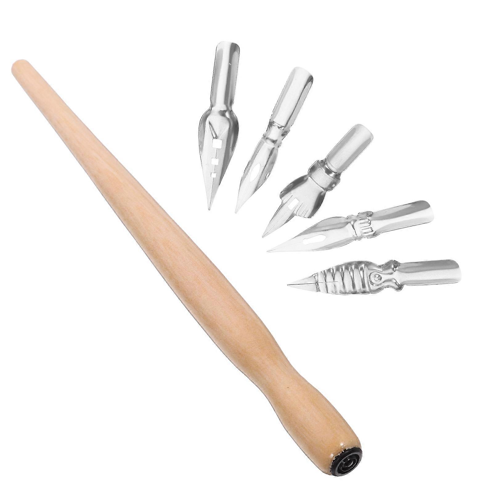 Drawing Calligraphy Pen Handmade Dip Pen for Calligraphy Practice 4Sets