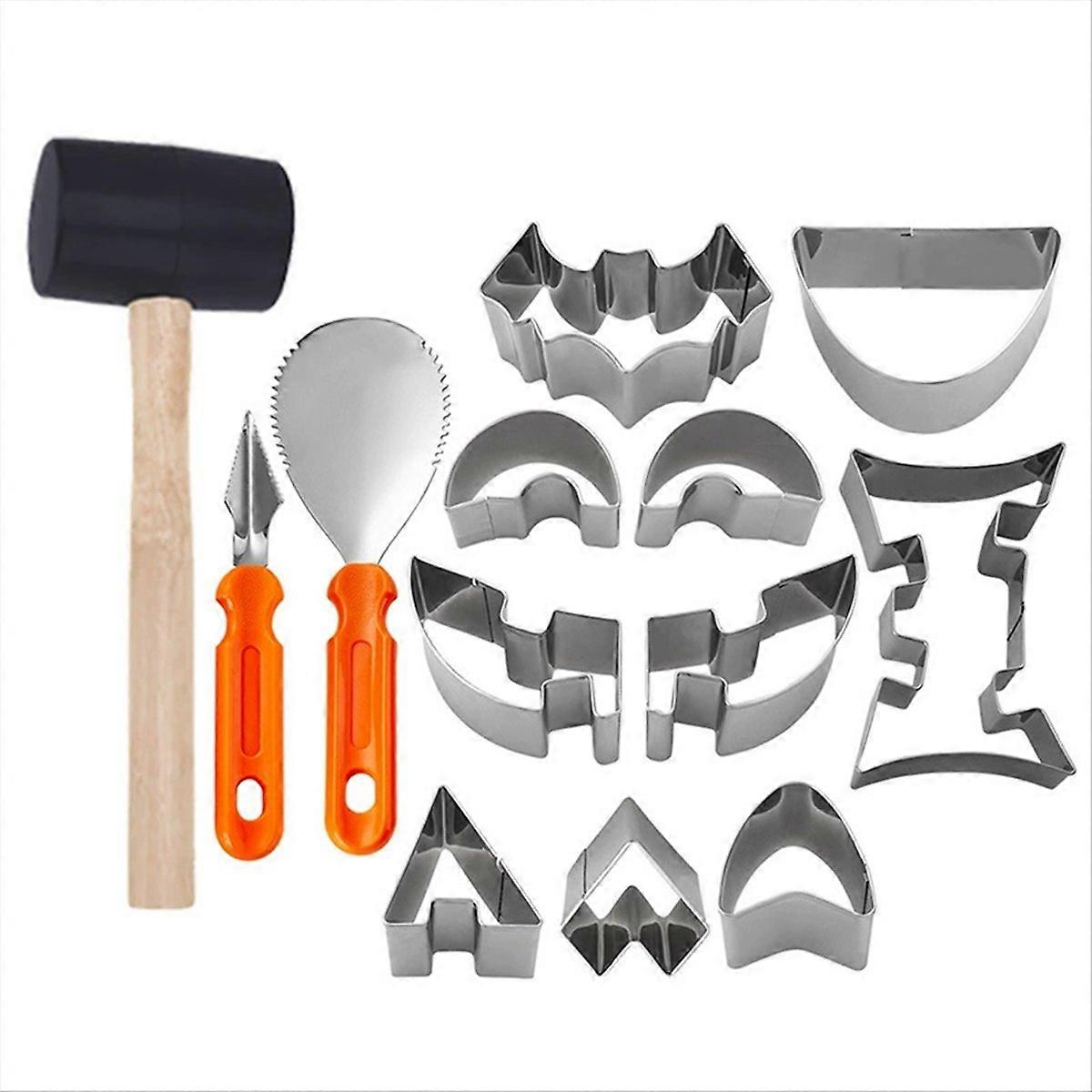 13 Pcs Pumpkin Carving Mold Set Halloween Pumpkin Carving Kit