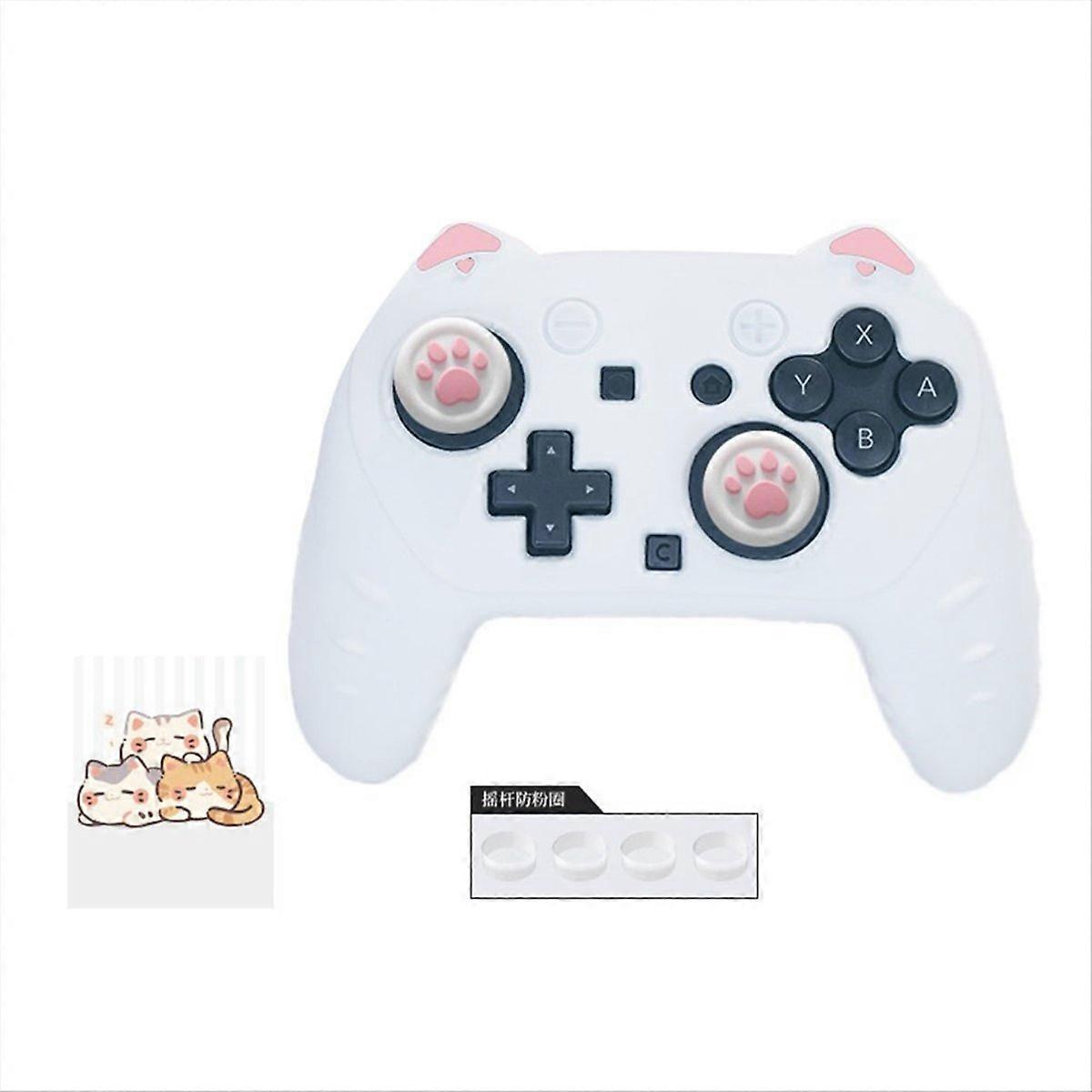 Cat Ear Silicone Case for Switch 2 Pro Game Controller Set B