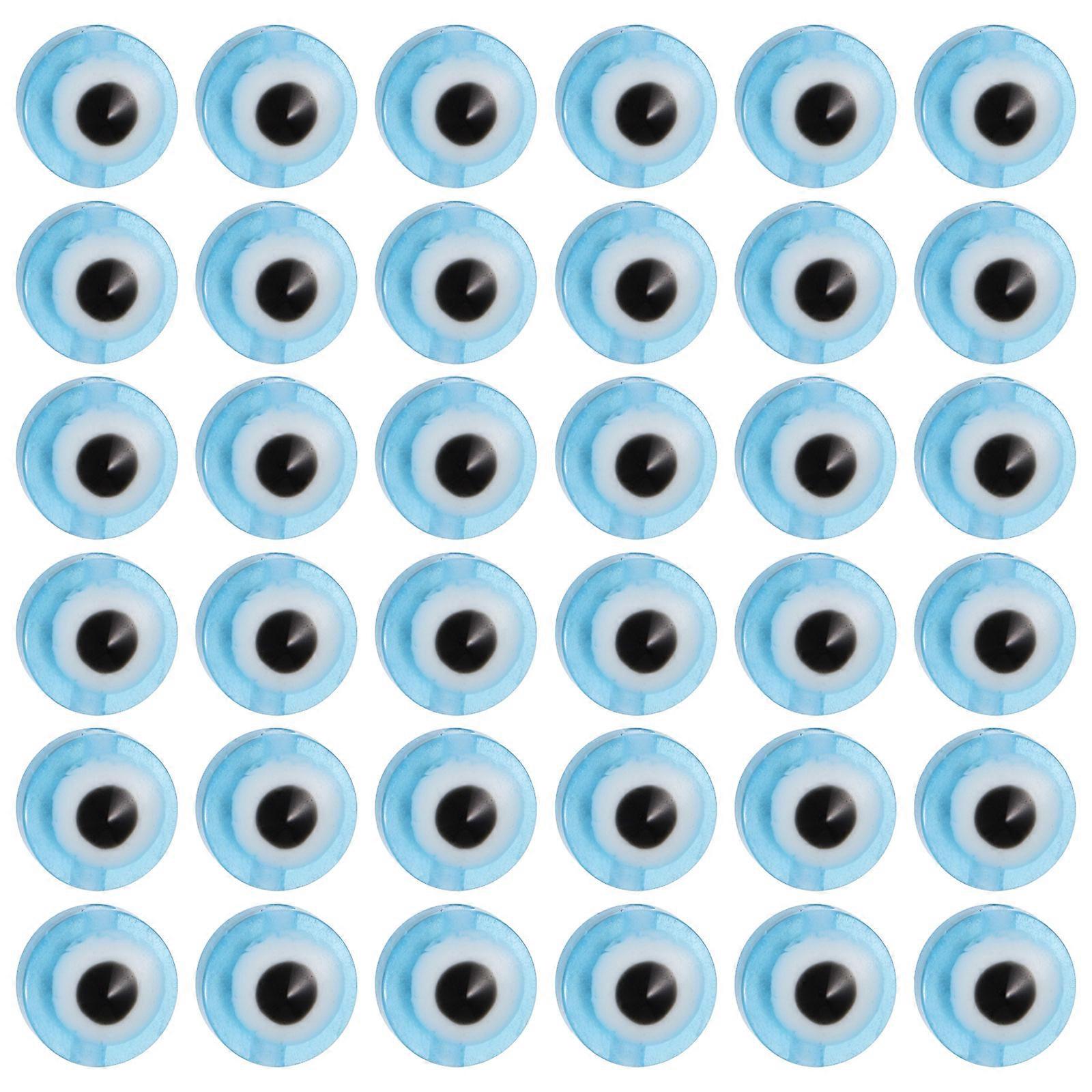 Plastic Eyeball Beads for Jewelry Making Function with 100Pcs in Sky Blue