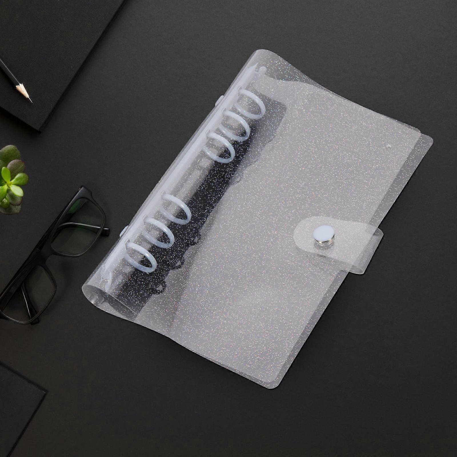 Clear A6 Binder Cover for Storage Use with Snap Button Lock Binder Cover