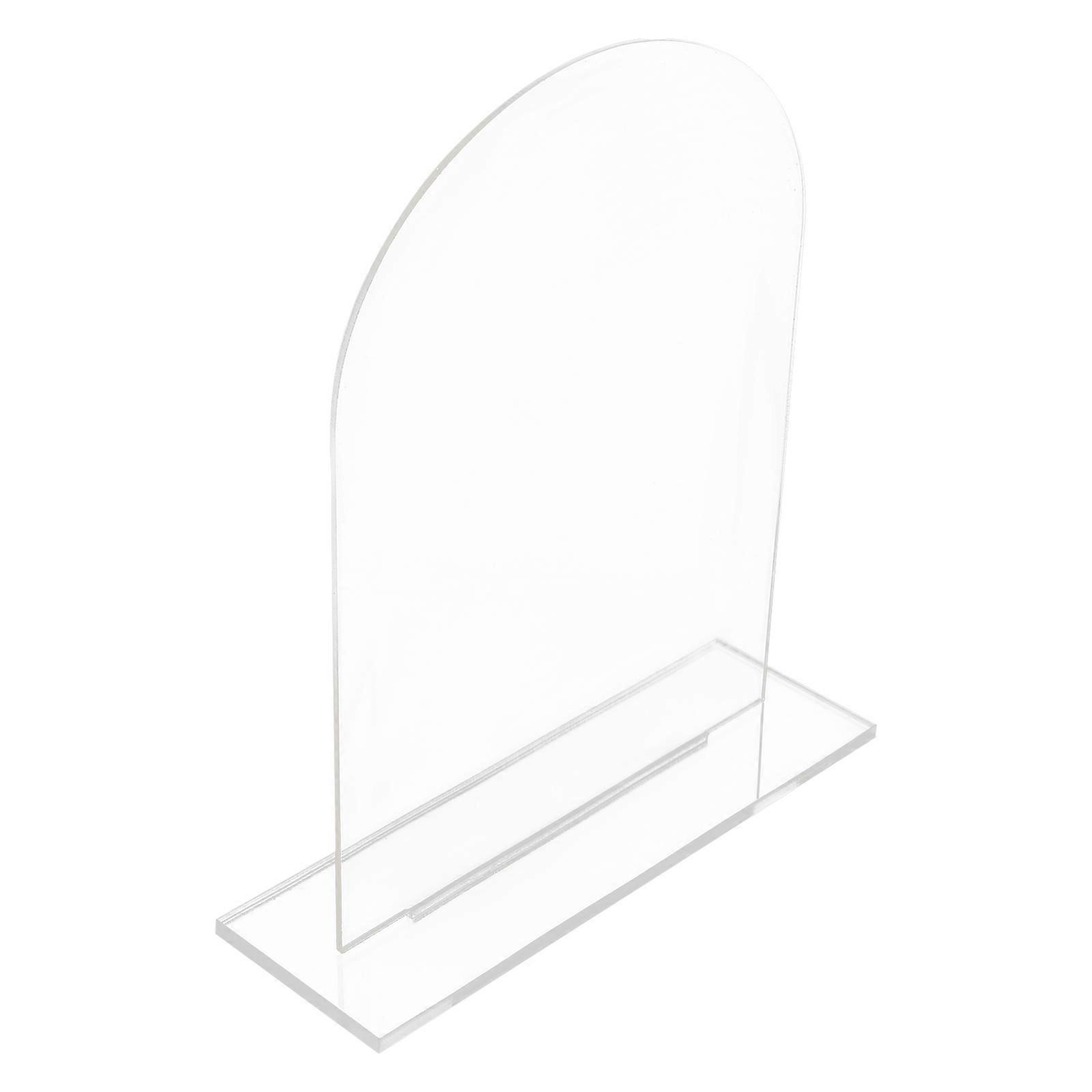 Transparent Acrylic Wedding Signs for Reception with 5Pcs Base Set