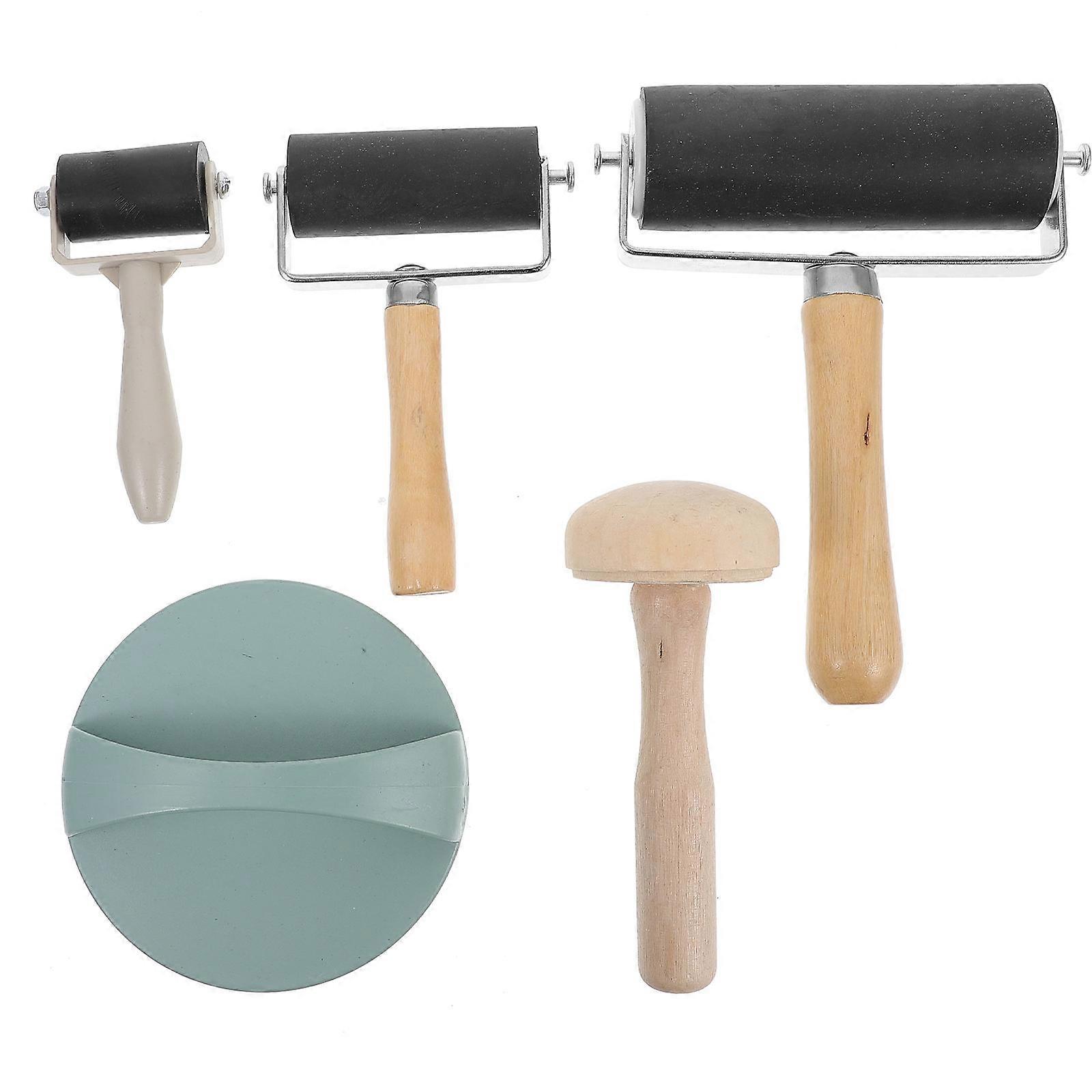 Roller Printmaking Tool for DIY Crafting 1Set Ink Glue Roller