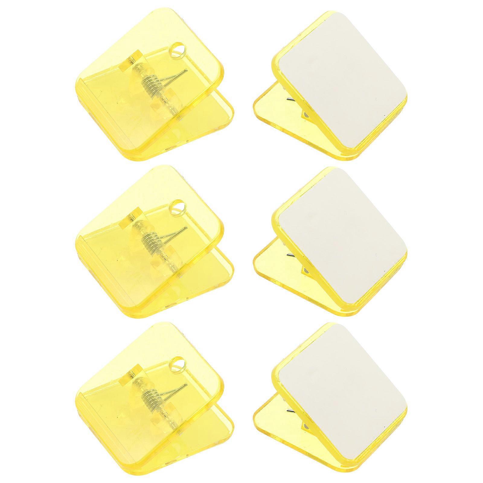 6Pcs Dog Small Pee Pad Holder for Wall Use Indoor Training Yellow