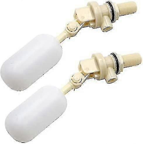 2-Pack Automatic Waterer Float Valves, 1/2" NPT for Pets & Livestock