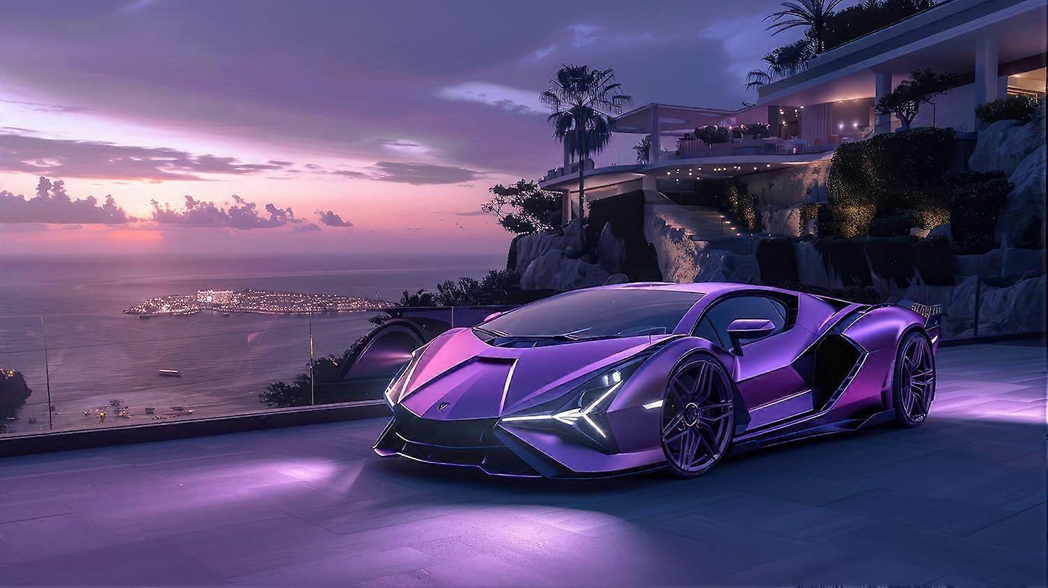 Puzzle de luxe Lamborghini violette M389