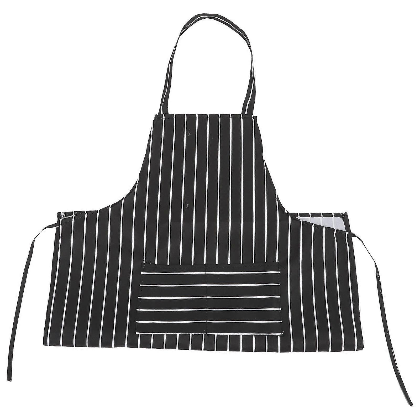 Waterproof Kitchen Apron for Baking with Pockets Adjustable Neck Cotton
