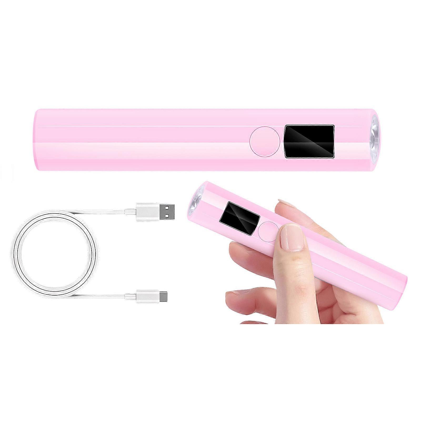 Quickly Drying USB Powered Nails Cure Light Portable Size For Busy Professional  Pink