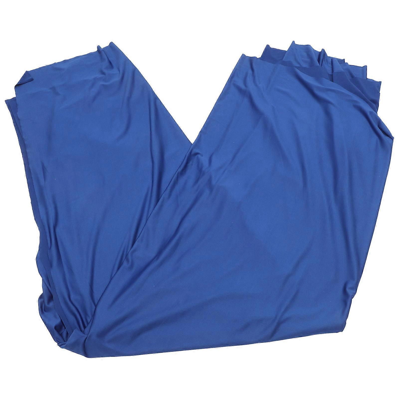 Blue Table Cover Stretchy Tablecloth for 2Pcs Folding Rectangular Tables