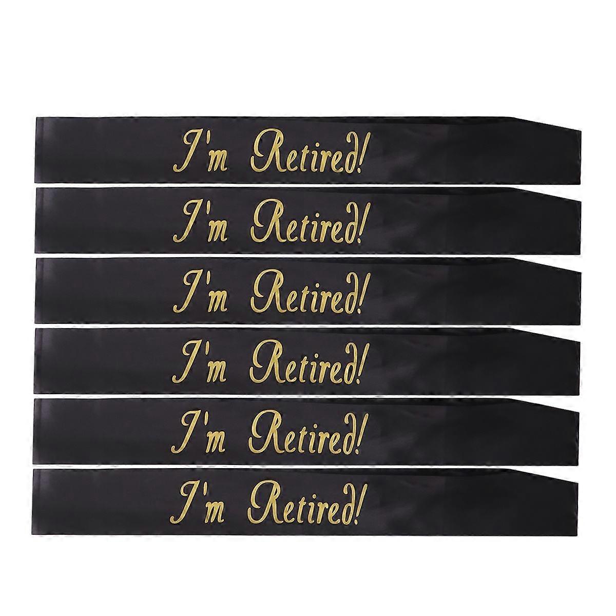 Decorations Sash Black 6Set