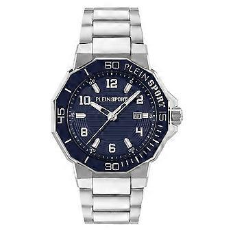Plein Sport Men's Analog Quartz Watch TITAN 3H PSUGA0526 Stainless Steel