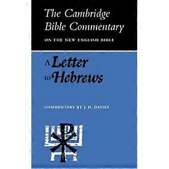 A Letter To Hebrews - Cambridge University Press - Paperback - en Book