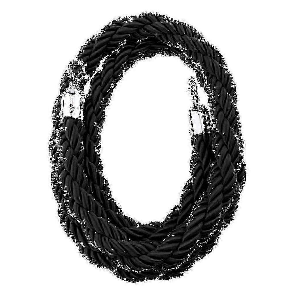 Barrier Rope Crowd Control Stanchion Queue Twisted Rope With Hooks