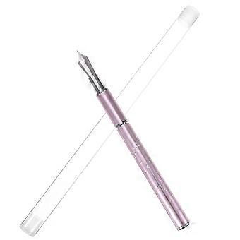 1 zestaw Pędzel do pióra wiecznego do paznokci z wymiennymi koralikami Malowanie Akcesoria Manicure Długopisy do malowania Narzędzie do zdobienia paznokci Pędzel Akcesoria do manicure (różowy