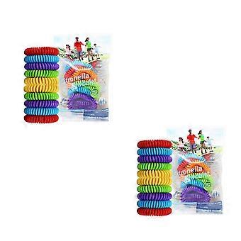 10 Pack Mosquito Repellent Bracelets EVA Monochrome Mosquito Repellent Bracelet Mosquito Repellent Bracelet