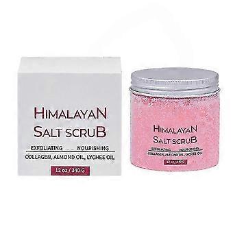 340G Himalaya-Salz-Körperpeeling, Peeling-Körperpeeling, Peeling-Peeling mit großer Kapazität, Entferner für abgestorbene Haut für den Körper, Nähren und Aufhellen Spa Gesichts-Körperpeeling, Körper
