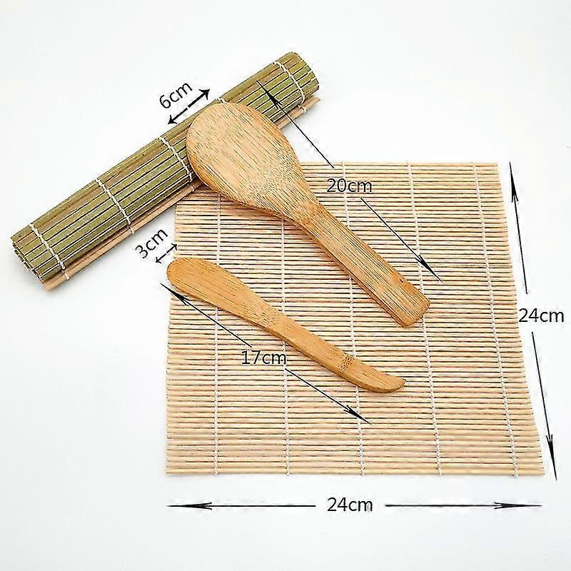 Diy Sushi için Bambu Suşi Rulo Mat Set