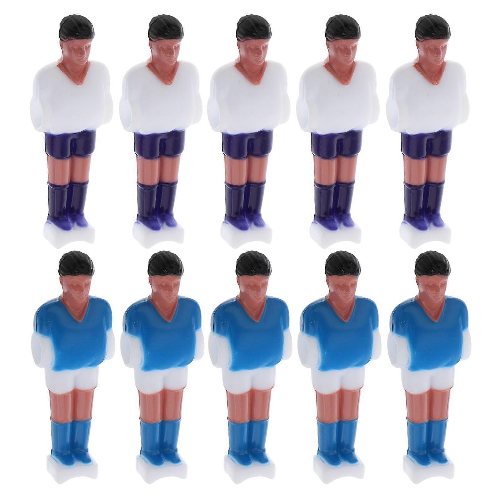 Mini Foosball Table Soccer Player Figures for Replacement 10Pcs Resin Set