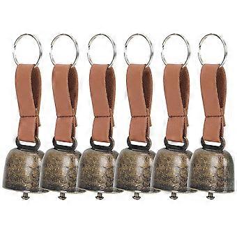 Anti-Lost Pet Bell Copper Hanging Bell for Pet Use 6Pcs Outdoor Camping