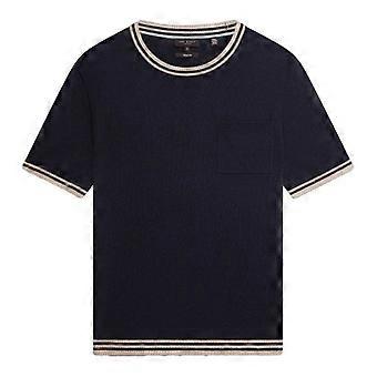 Ted Baker Mens Tipped Merino Wool Pocket Regular T-Shirt