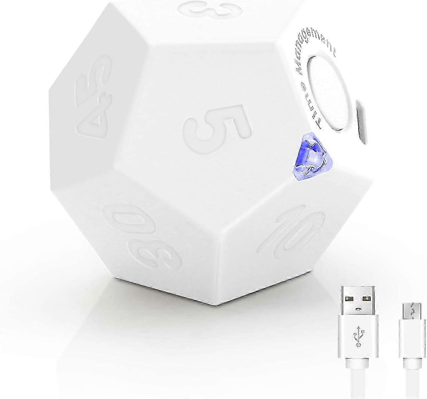 Cube Timer, Time Management Dodecahedron Timer, Timer For Kids, Kitchen Timer For Cooking, Productivity Pomodoro Timer