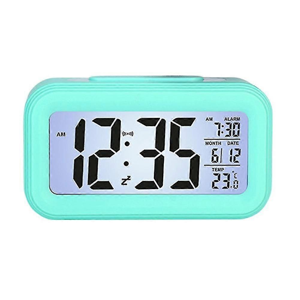Smart Temperature Alarm Clock Led Display Backlight Calendar-a
