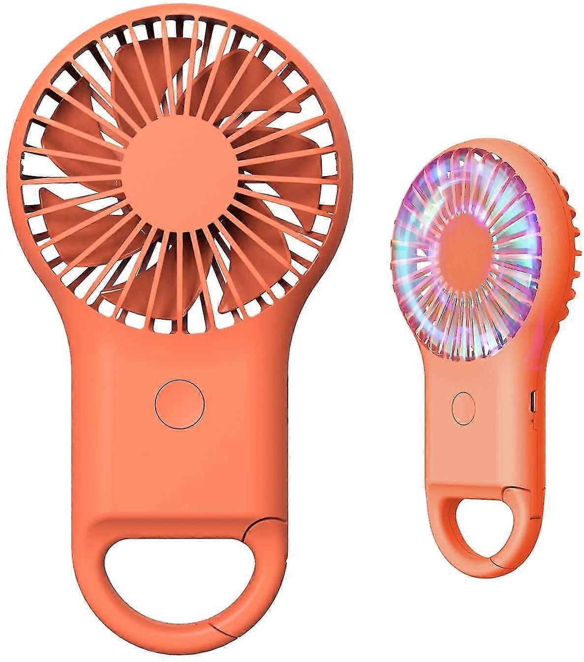 Handheld & Portable Usb Rechargeable Fan With Hook