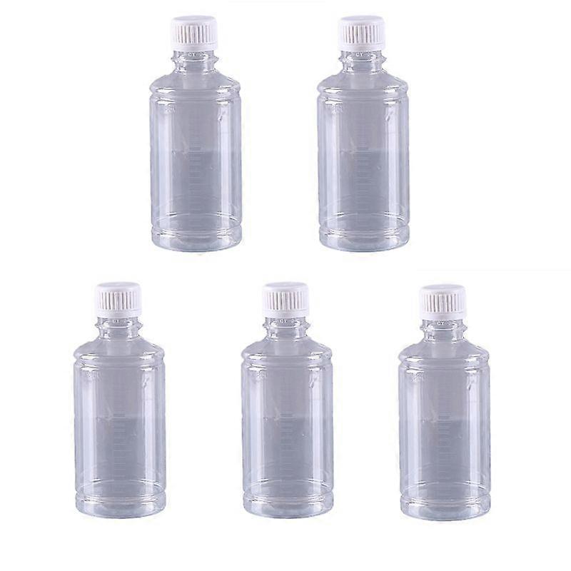 250ml Plastic Transparent Scale Aqua Bottle Liquid Empty Jar Container with Cap