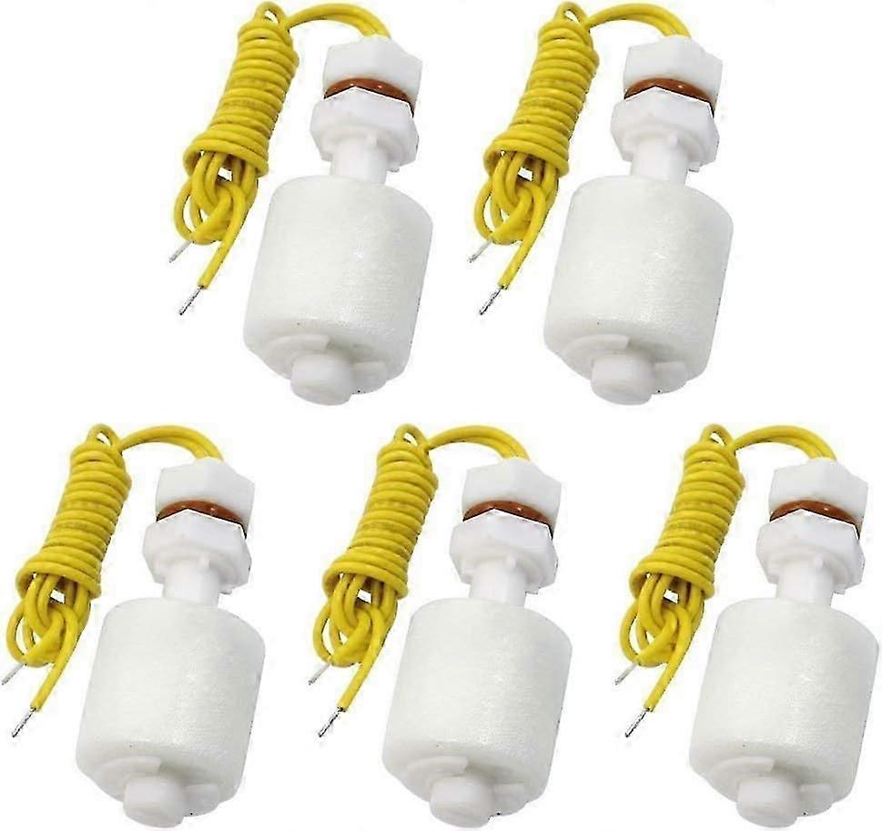 5Pcs Liquid Level Sensor DC100V Fish Tank Water Float Switch, PP Plastic, 52mm