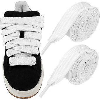 Wide Fat 2cm jumbo thick replacement flat shoelaces for campus, laces p
