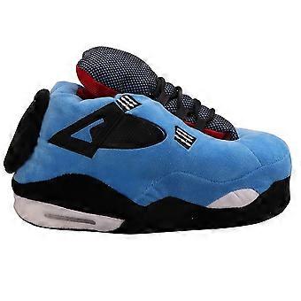Pantofole divertenti in peluche a forma di sneaker, calde pantofole invernali da casa per uomo e donna, design accogliente ispirato alle calzature dei cartoni animati, scarpe da interno in cotone soffice, novità