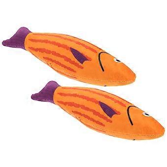 Plush Cat Toy Fish Design for Kitten Fun 6Pcs Catnip Toys