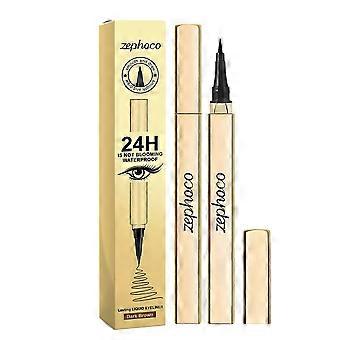 Der dunkelbraune Flüssig-Eyeliner-Stift von Zephoco ist geschmeidig und sorgt für ein natürliches Finish. Er ermöglicht ein einfaches und präzises Auftragen des Lidstrichs und ist dabei besonders benutzerfreundlich.