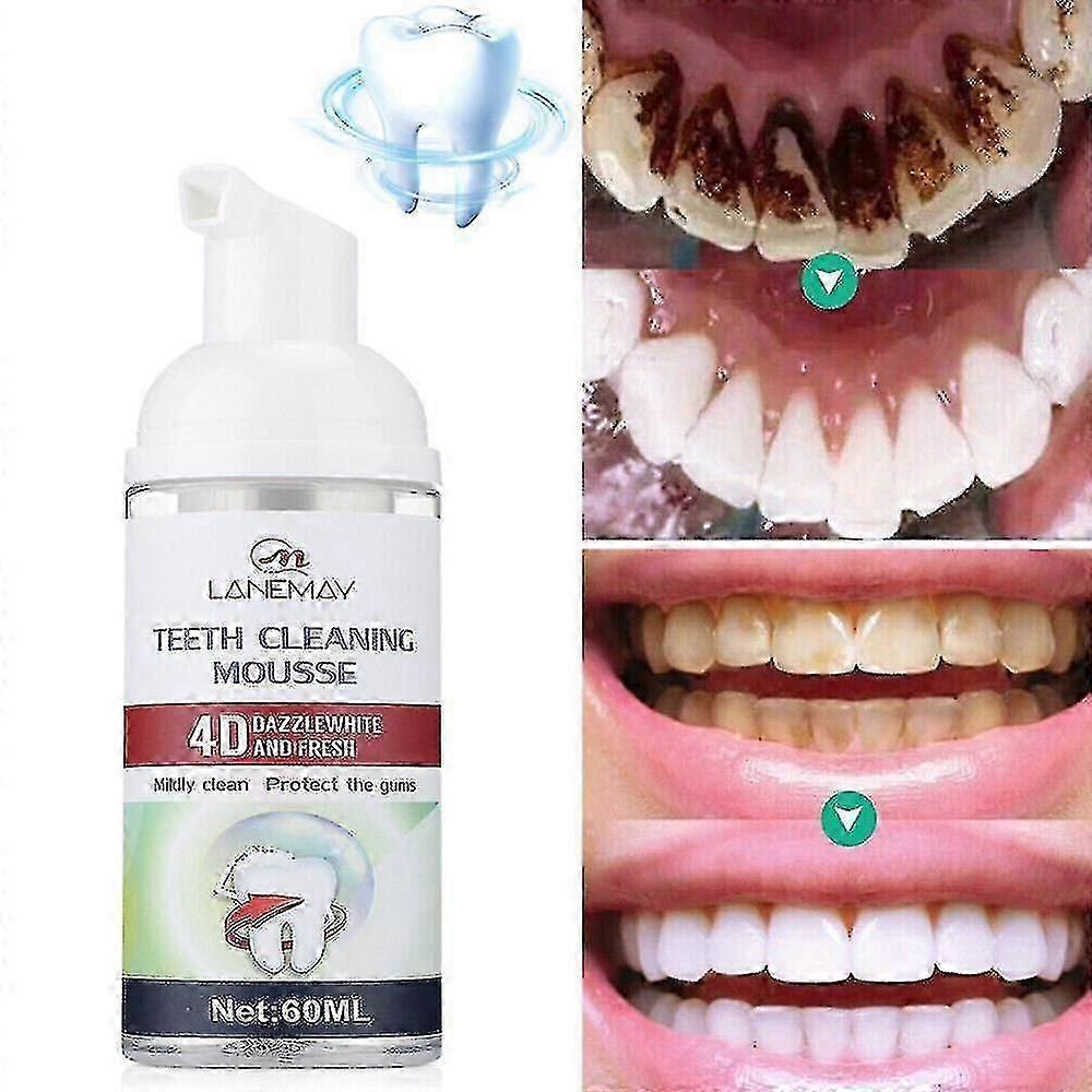 Mint Teeth Whitening Toothpaste Foam Baking Soda Tooth Paste Mousse Stain Remove