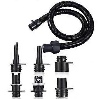 Conjunto de 6 Adaptadores para Tubo de Bomba de Ar de Caiaque, Adaptador para Barco Inflável, Conectores para Mangueira de Bomba de Ar