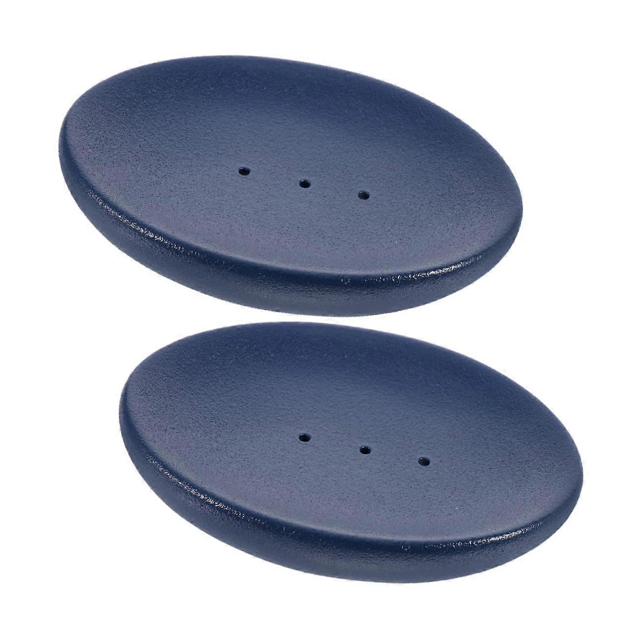 2pcs Soap Dish with Drainage Bathroom Soap Holder Compact SpaceSaving Design